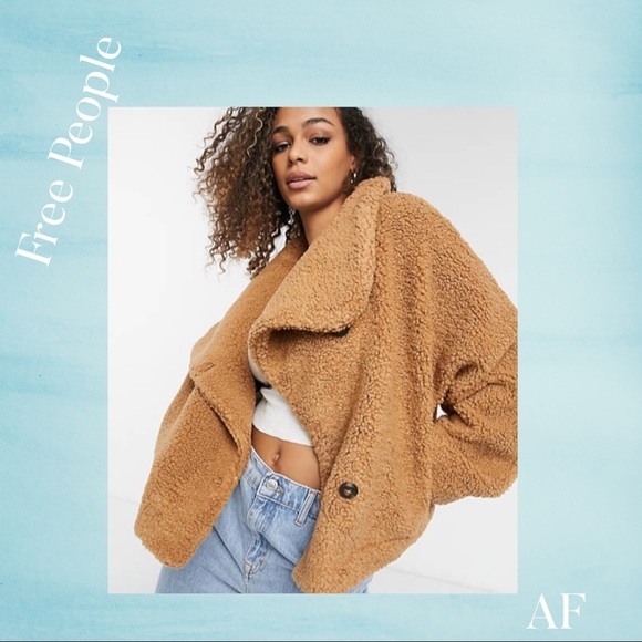 WE THE FREE IZZY WRAP TEDDY JACKET IN HAUTE PINK NEW NWT MEDIUM - Picture 5 of 12